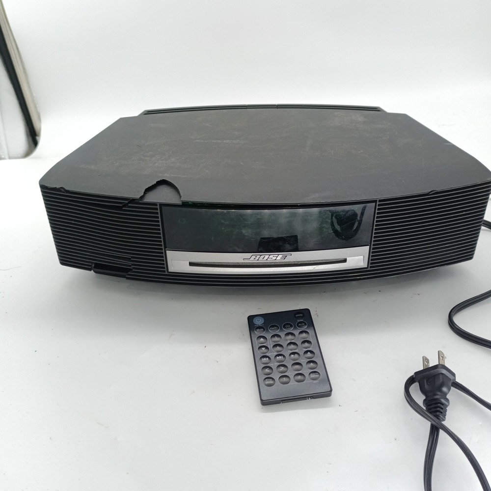 Bose Wave Music System III (Cracked Case) CD Radio Tested Working w/ Remote